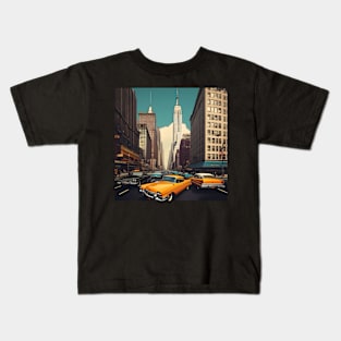 Retro New York city in 70s Kids T-Shirt